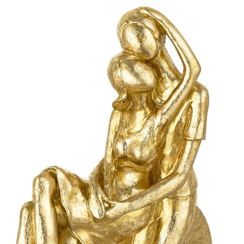 baroni-home-decorazioni-statue-couple-treinte-c-ur-or-32-cm image 6