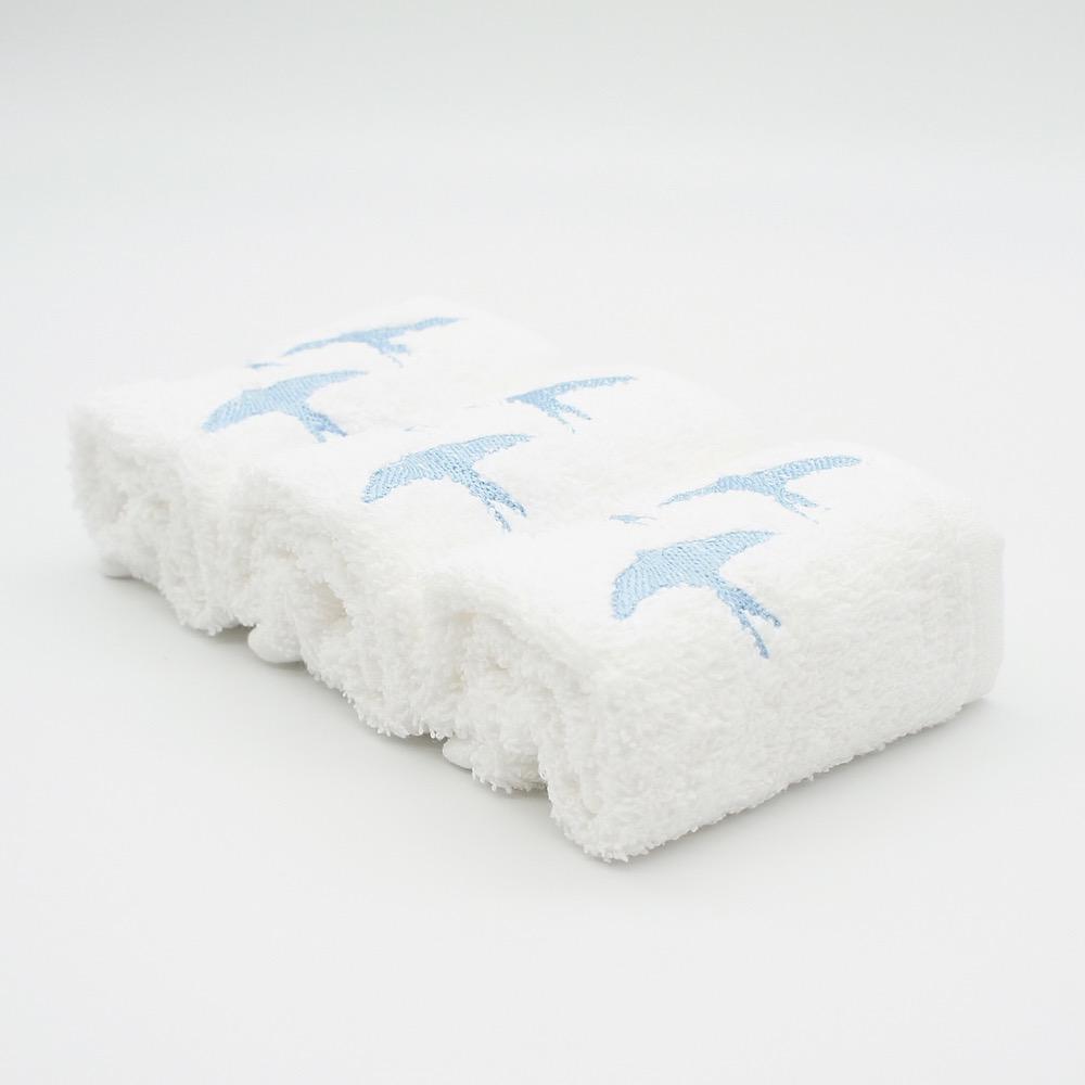 andorinhas-lot-3-essuie-mains-brod-s-coton-30x30cm image 2