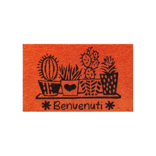 baroni-home-tessile-casa-paillasson-coco-60x38-cm-orange-antiderapant image 1
