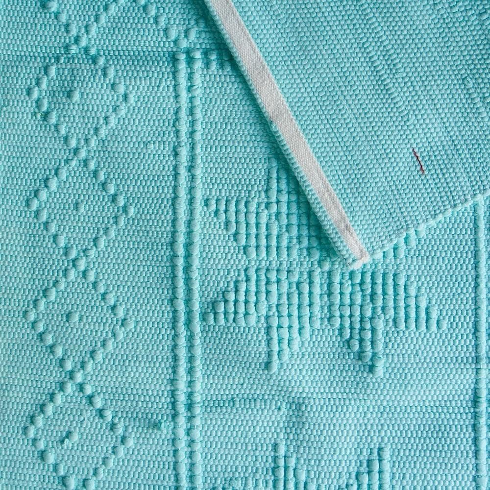 luisa-paix-o-tapis-coton-vert-100x50-cm-lavable image 2