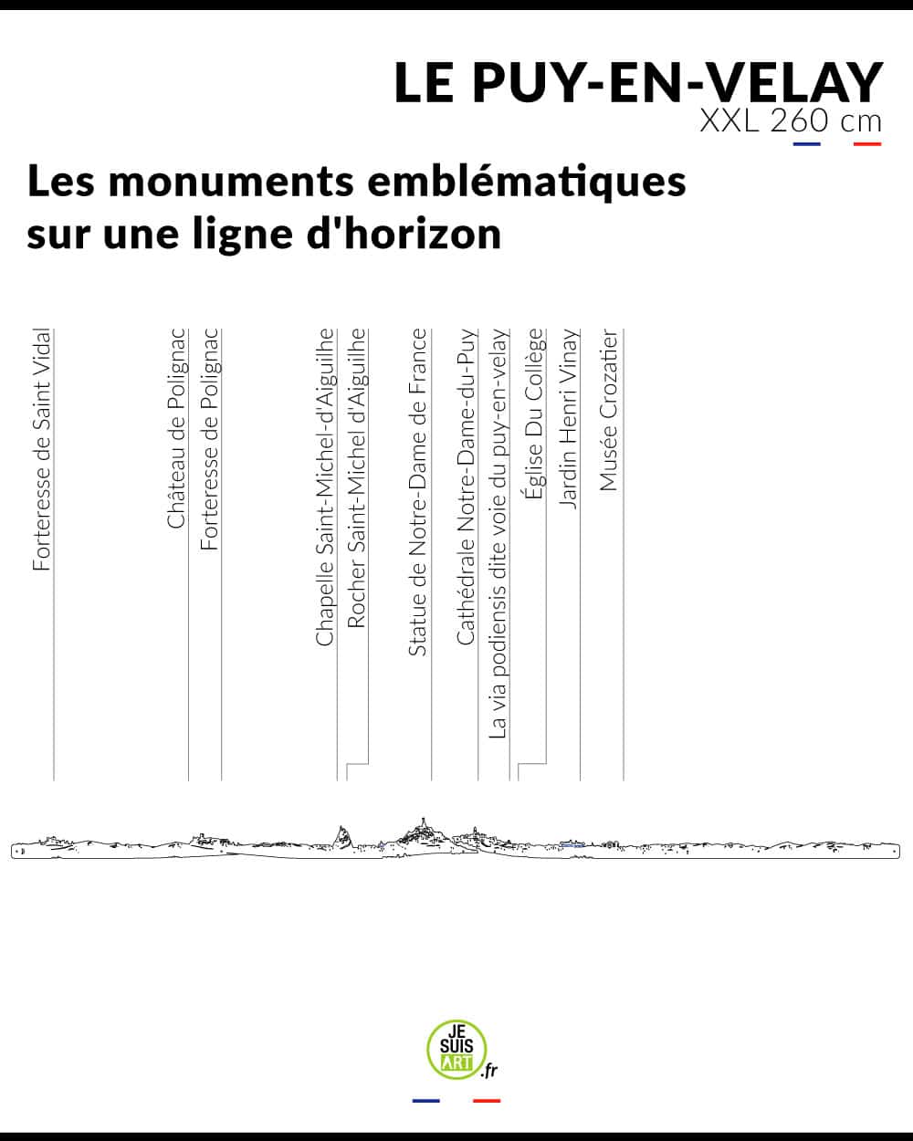 je-suis-art-skylines-france-le-puy-en-velay-xxl-260-cm-m-tal image 7