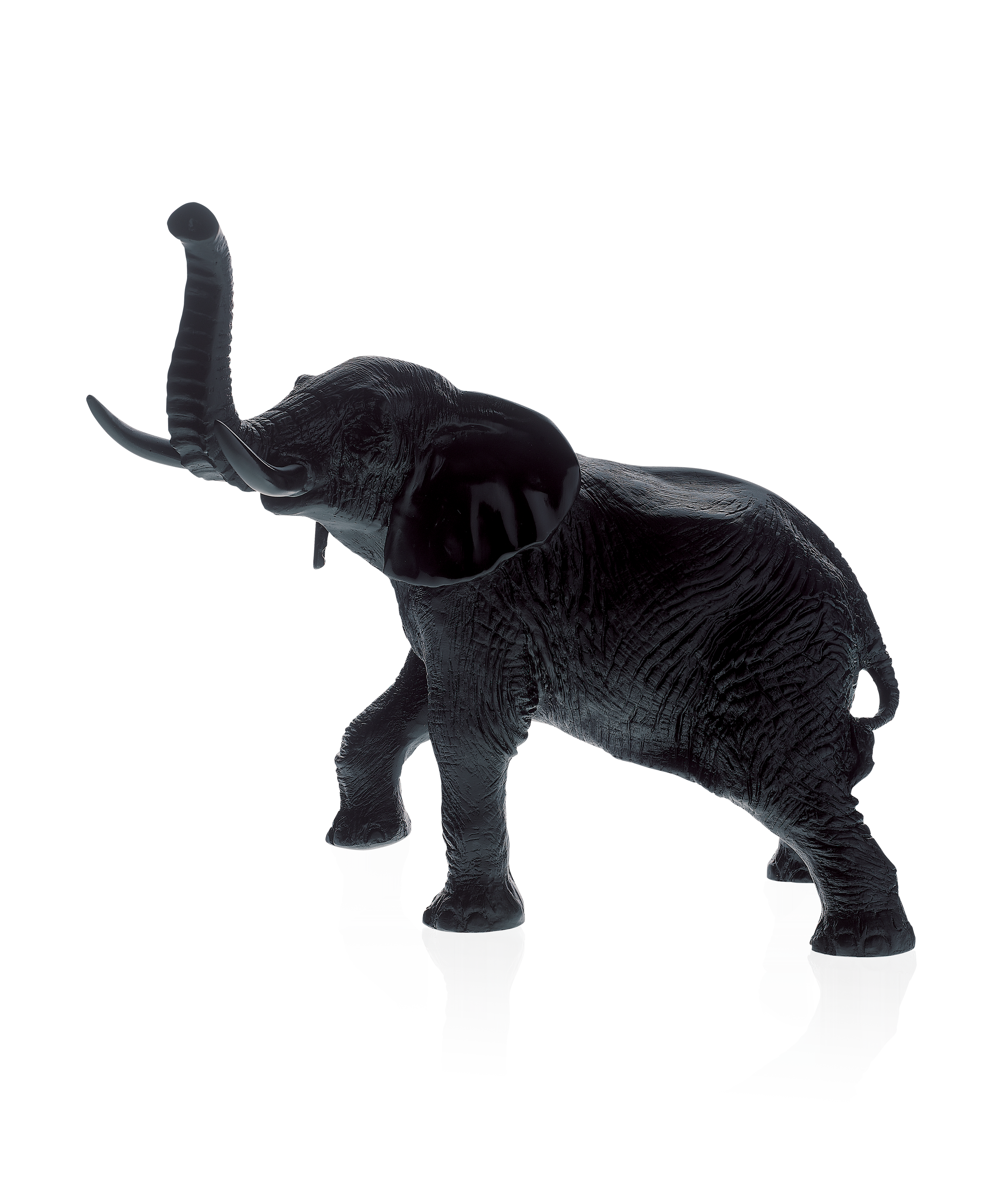 daum-univers-animalier-el-phant-noir-grand-mod-le-leroy-sculpture image 1