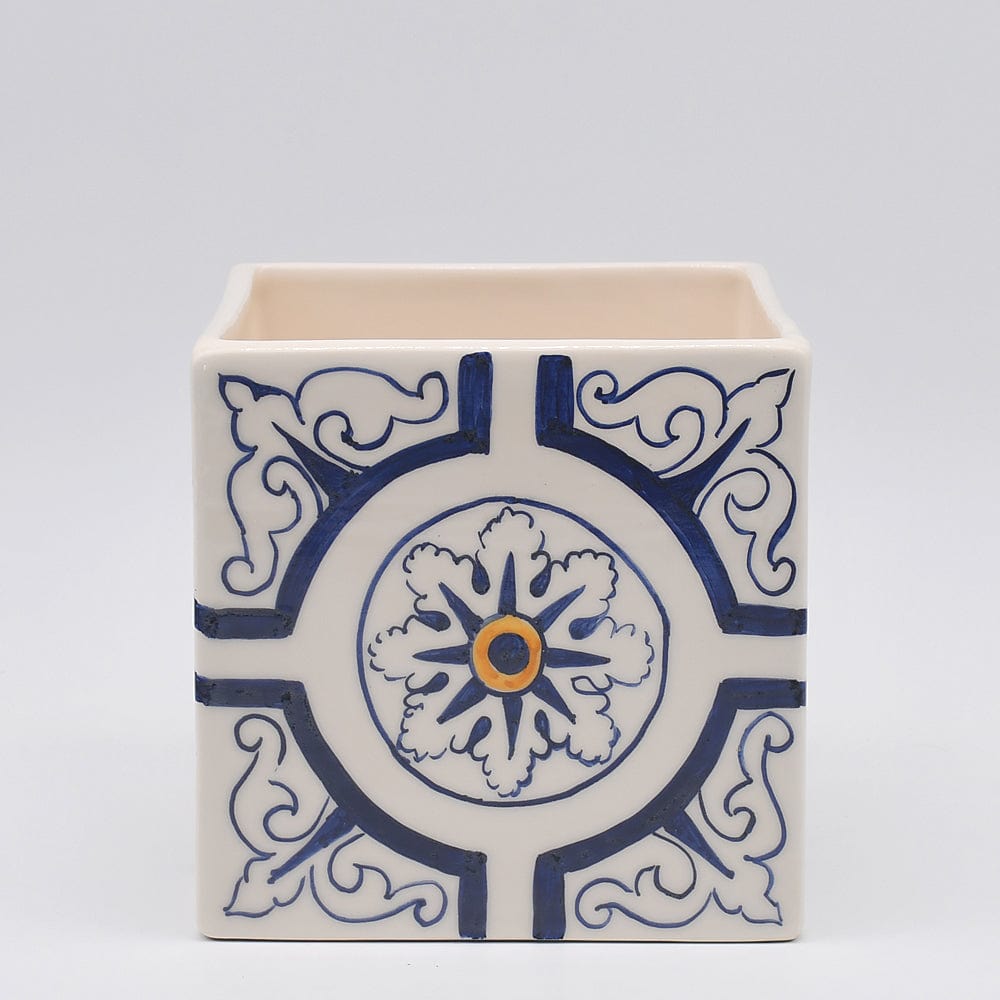 luisa-paix-o-azulejos-cache-pot-c-ramique-14-cm-fait-main image 1