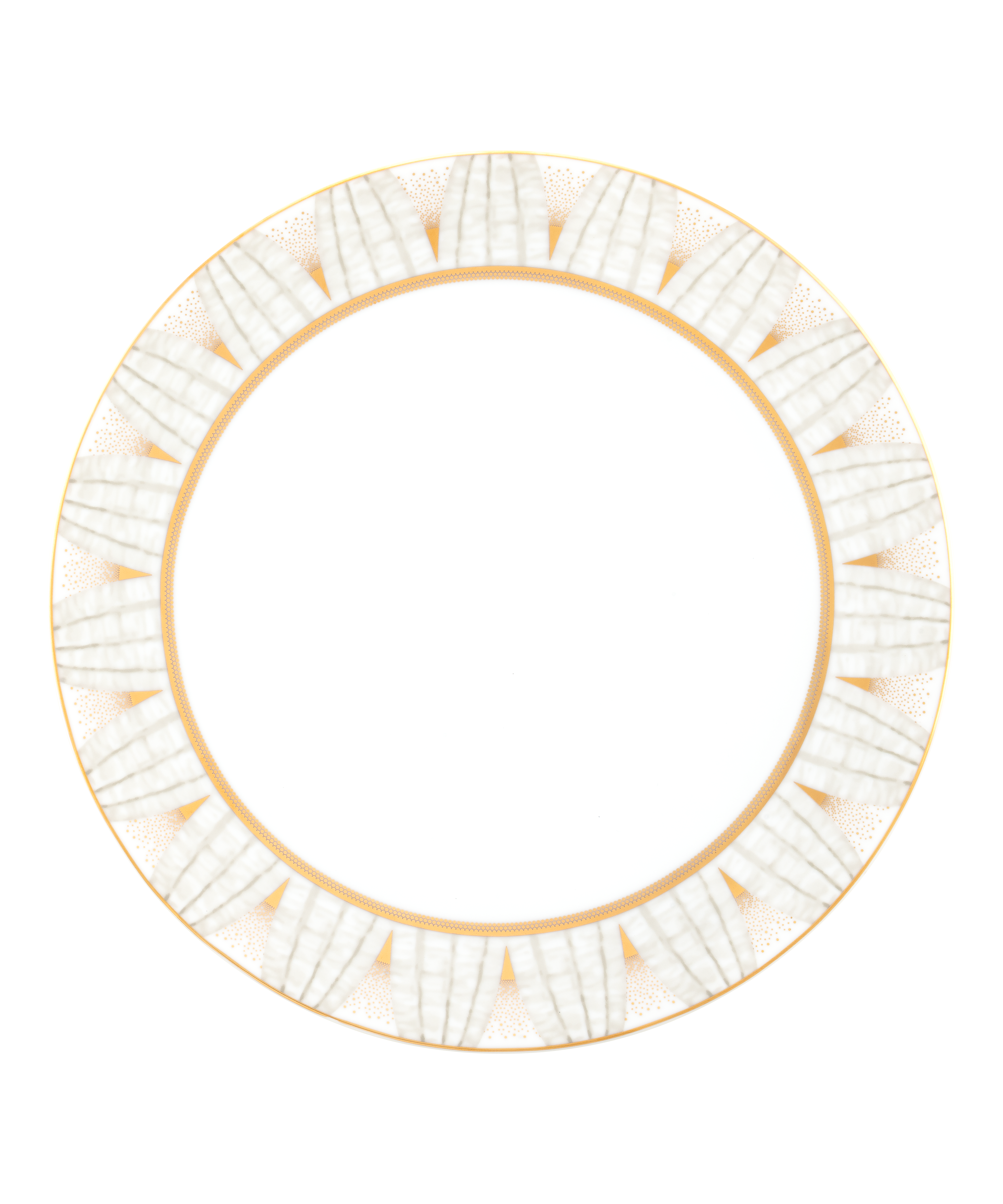 daum-or-d-abeille-coffret-2-assiettes-gastronomie-porcelaine image 1