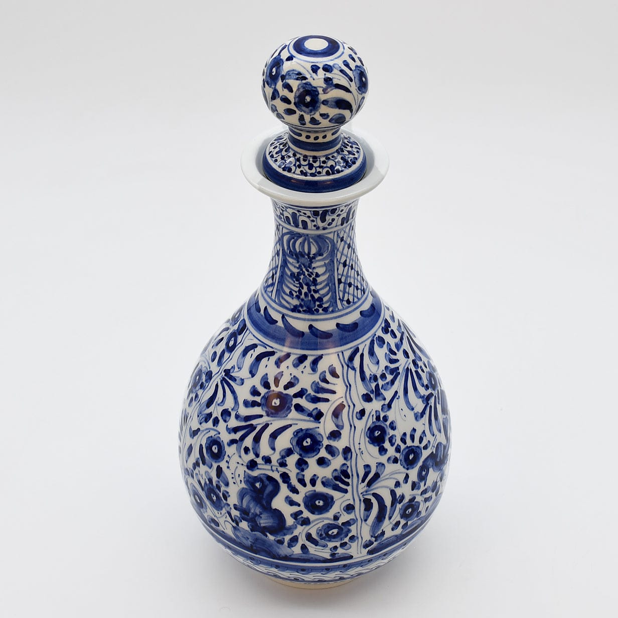 luisa-paix-o-vaisselle-portugaise-carafe-c-ramique-coimbra-bleue-29cm image 4