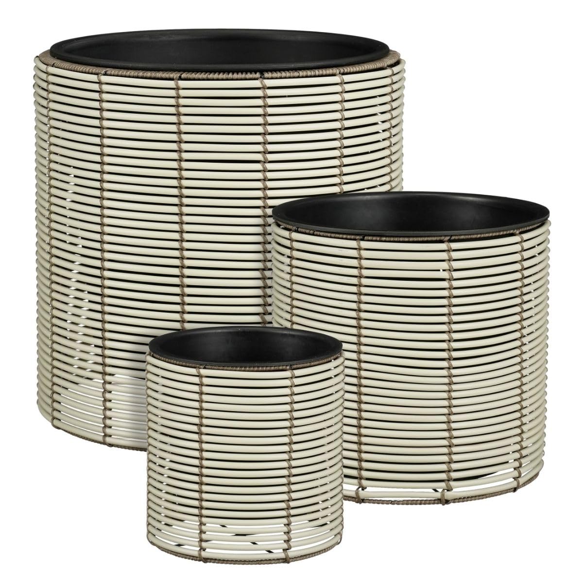 mica-decorations-cesena-pot-de-fleur-blanc-lot-de-3-recycl image 1