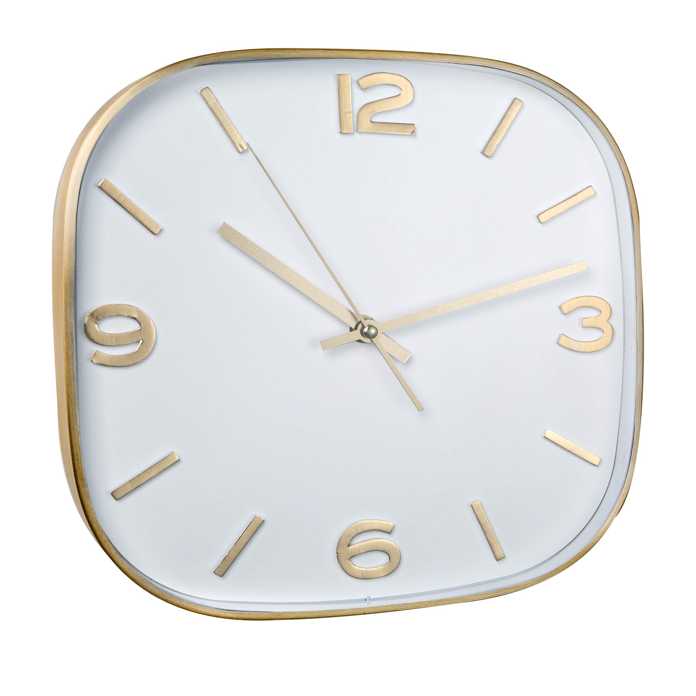 baroni-home-horloge-murale-blanche-chiffres-or-28-5-cm image 1