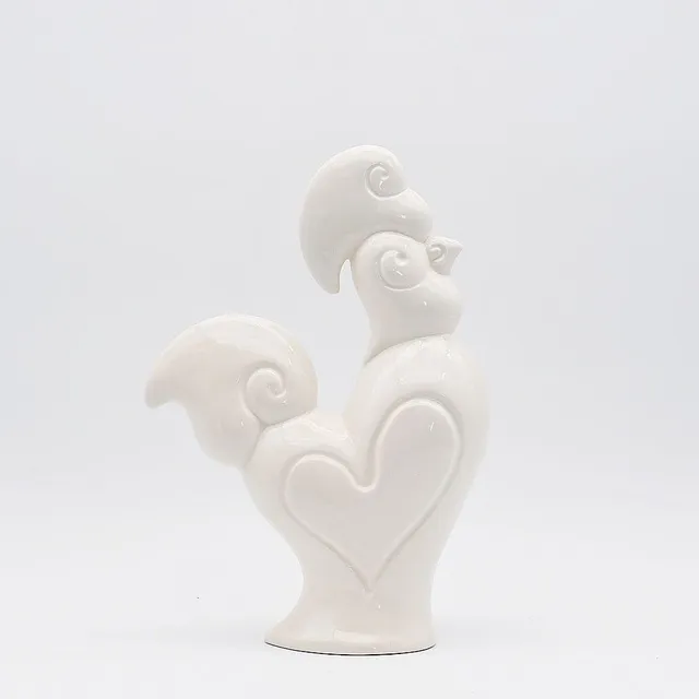 luisa-paix-o-coq-c-ramique-blanc-galo-barcelos-20cm image 1