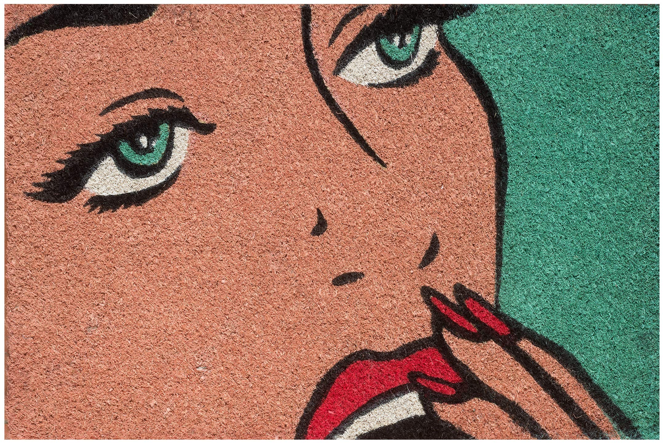 baroni-home-tessile-casa-paillasson-coco-pop-art-femme-60x40 image 1