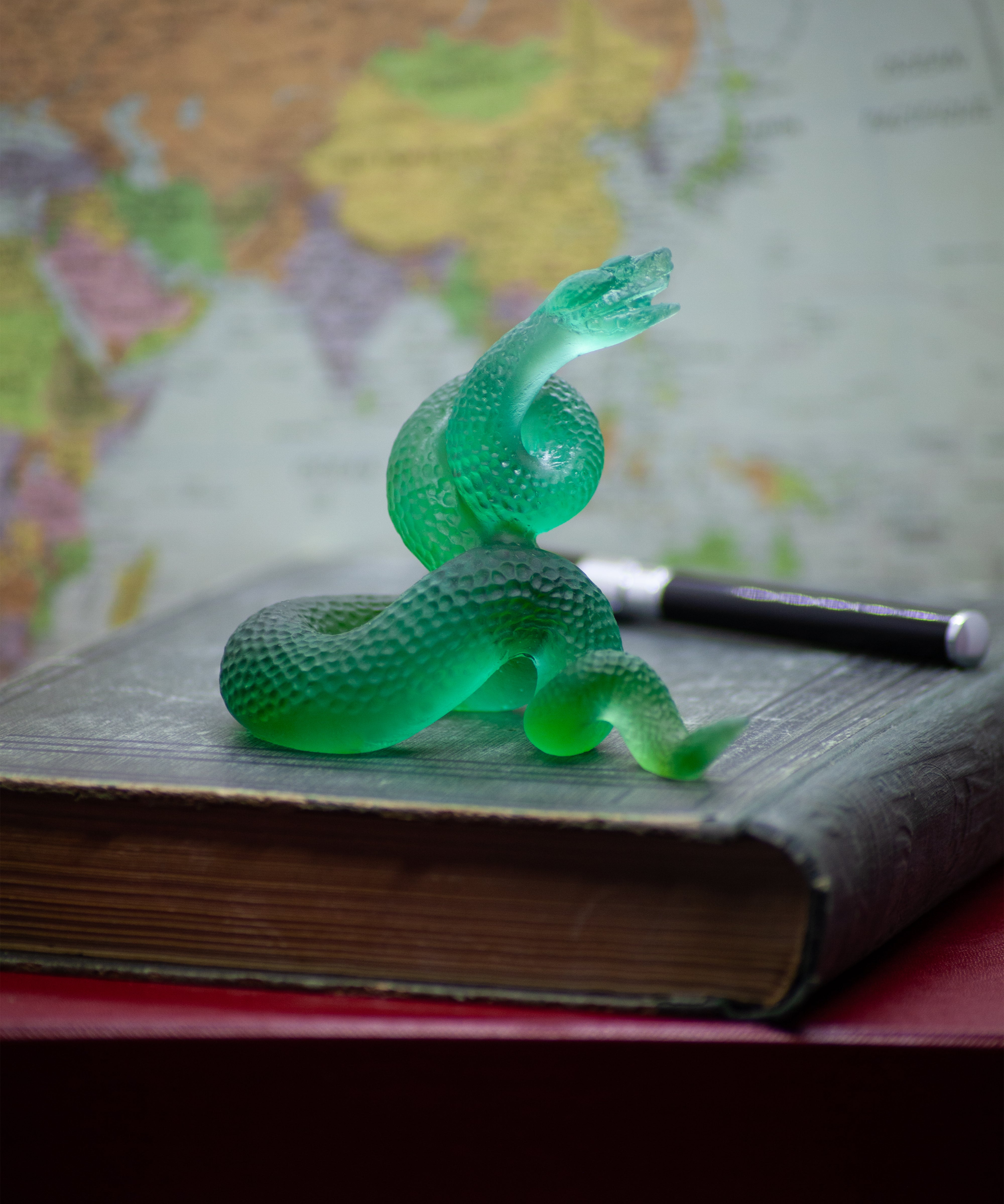 daum-serpent-vert-sculpture-animale-588ex-cristal image 3