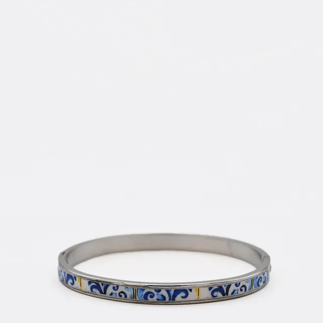 luisa-paix-o-bijoux-portugal-azulejos-bracelet-rigide-bleu image 1