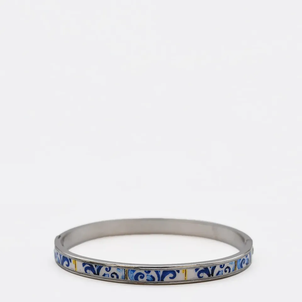luisa-paix-o-bijoux-portugal-azulejos-bracelet-rigide-bleu image 1