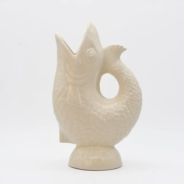 luisa-paix-o-vaisselle-portugaise-carafe-poisson-c-ramique-blanc-cass-1-5-l image 1