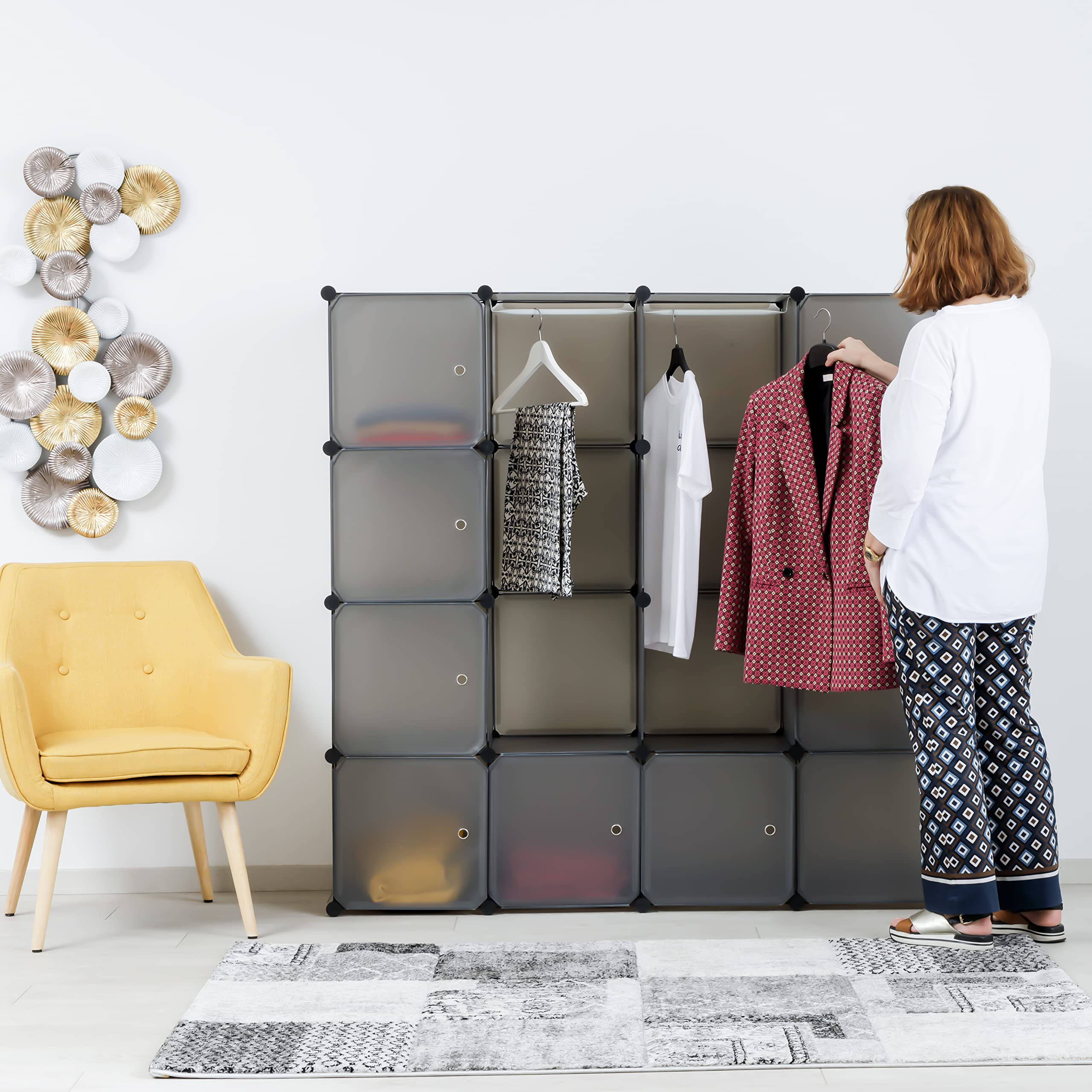 baroni-home-organizzazione-armoire-cubes-16-gris image 2