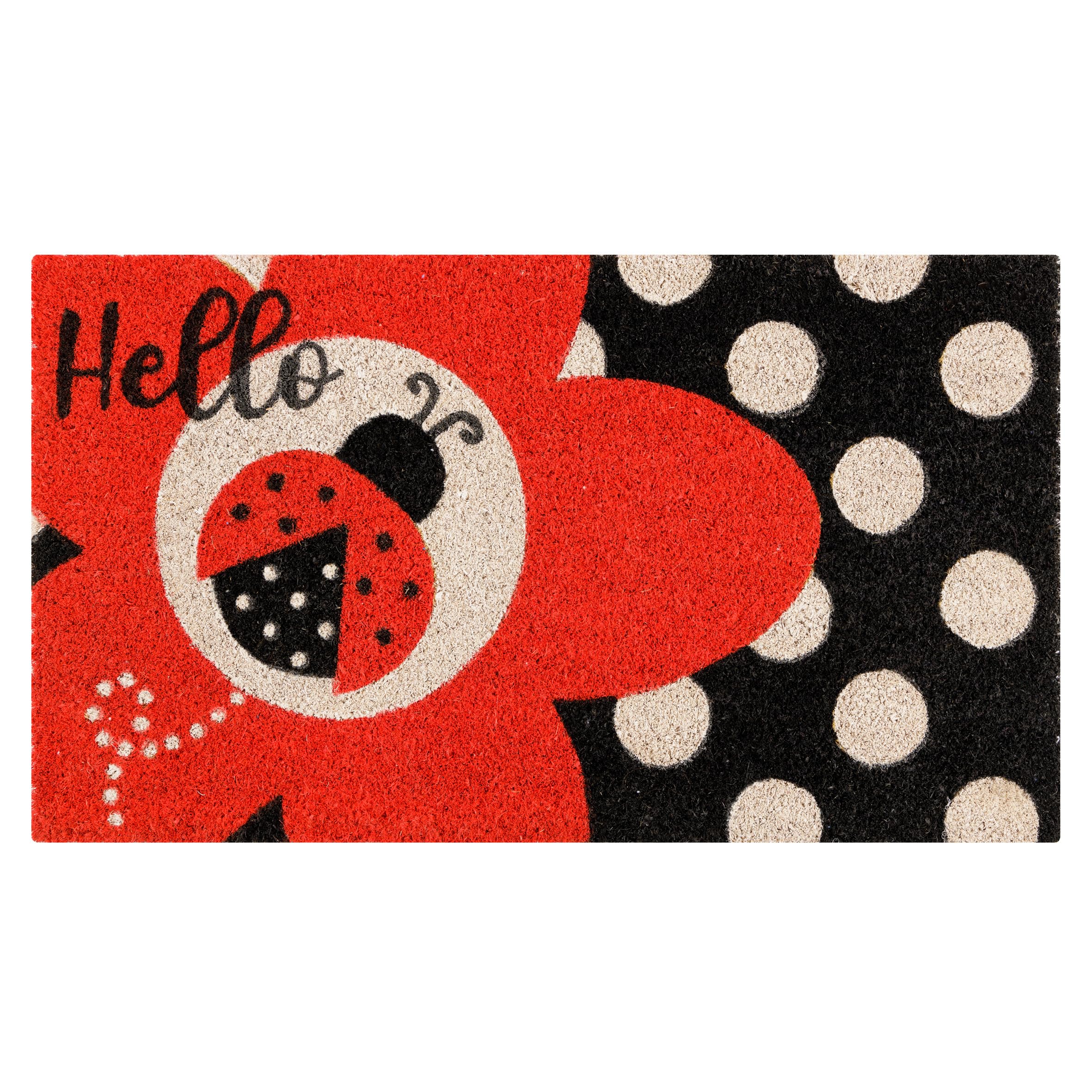 baroni-home-tessile-casa-paillasson-coco-coccinelles-70x40-cm image 1