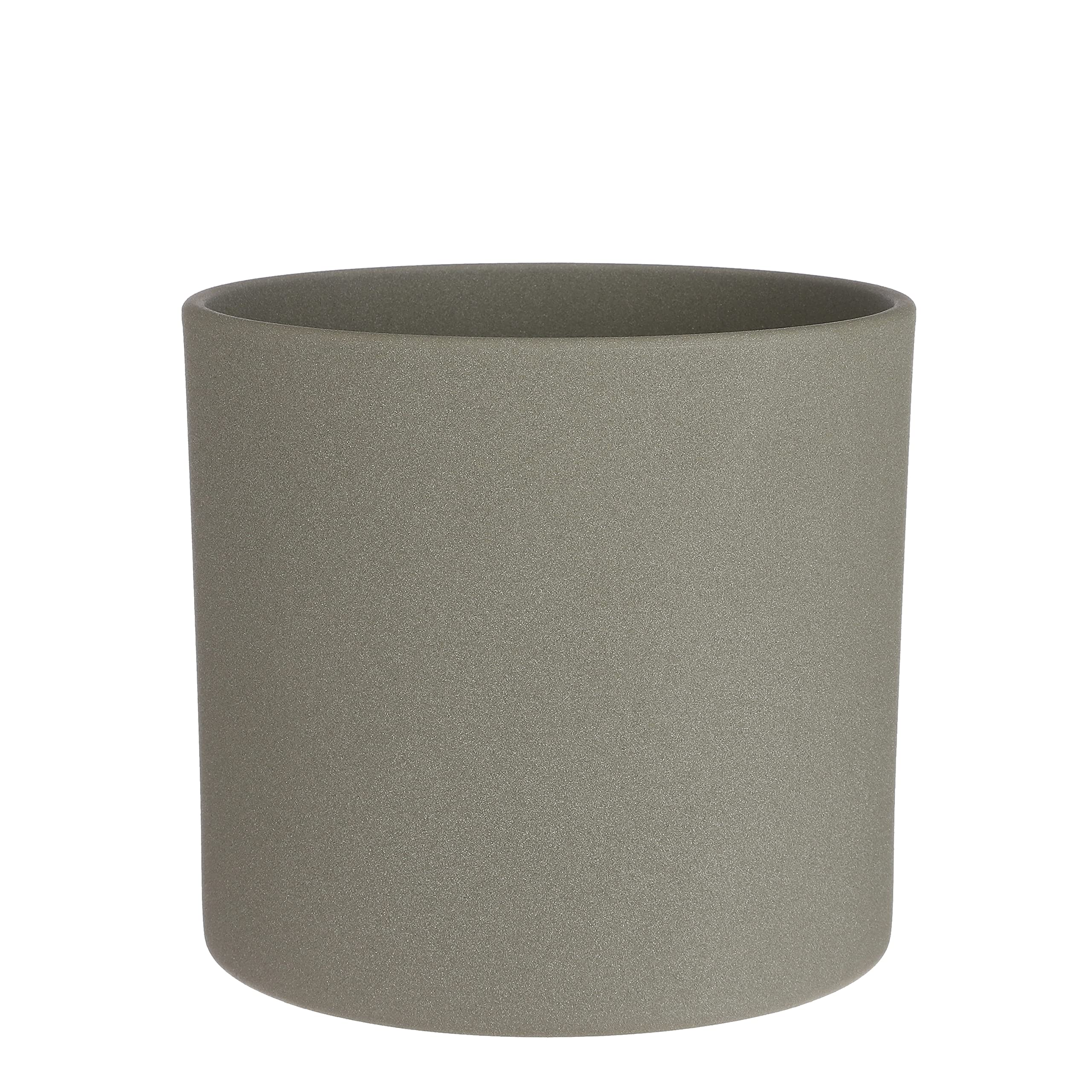 mica-decorations-era-pot-round-l-vert-sable-pot-fleurs-h26xd28cm image 1