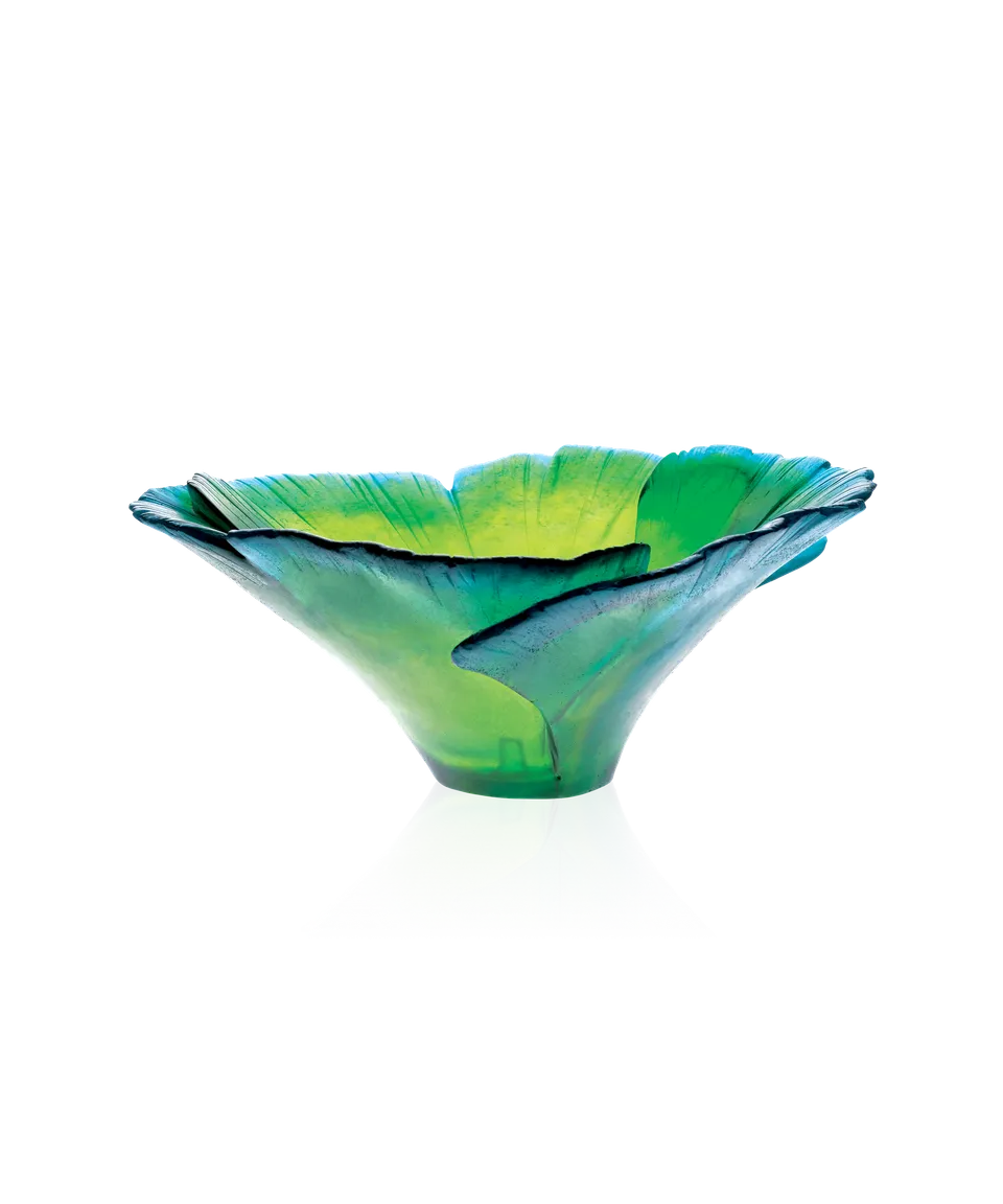 daum-univers-v-g-tal-ginkgo-coupe-haute-verte-cristal image 1