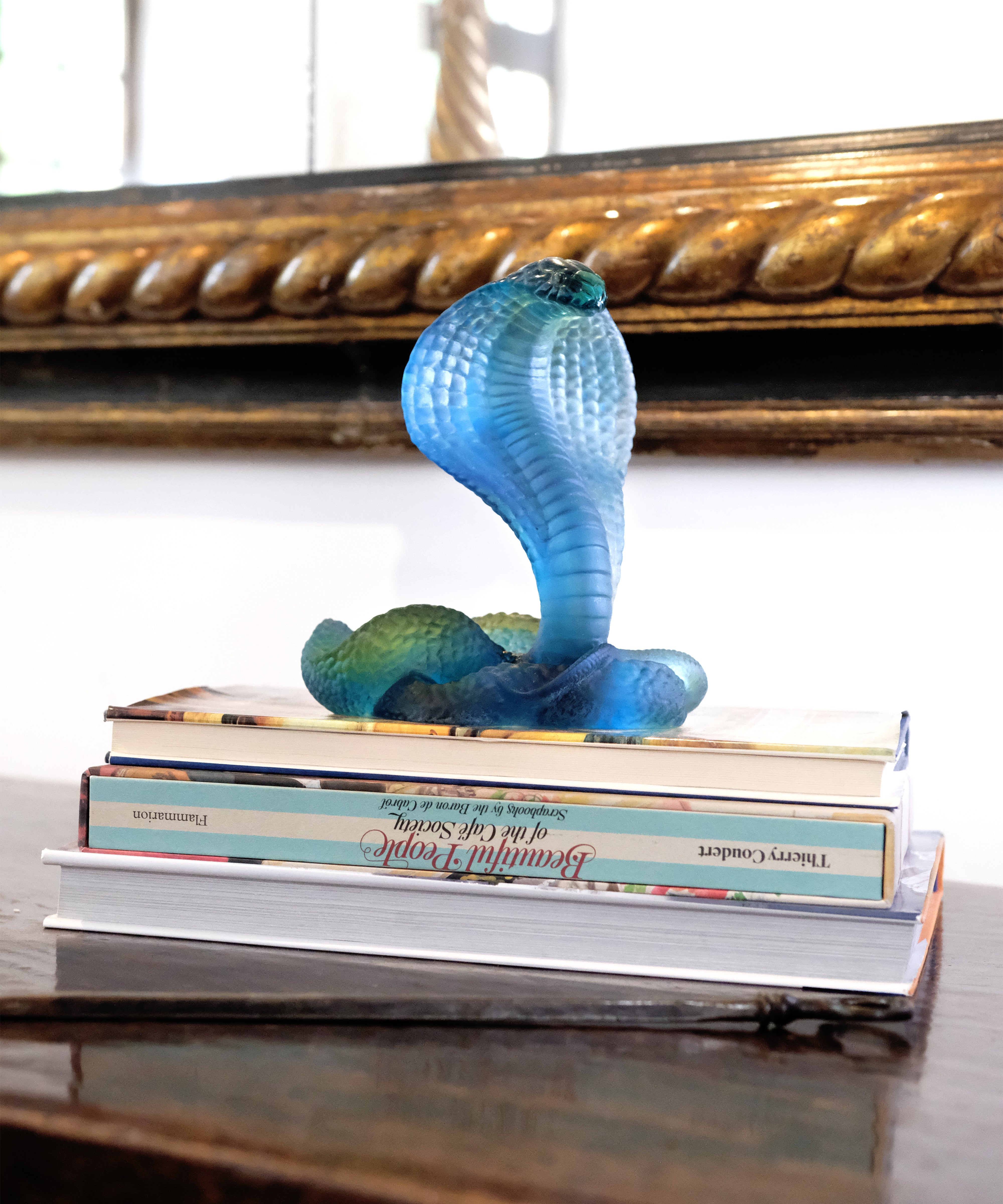 daum-naja-bleu-sculpture-cobra-cristal-500-ex image 4