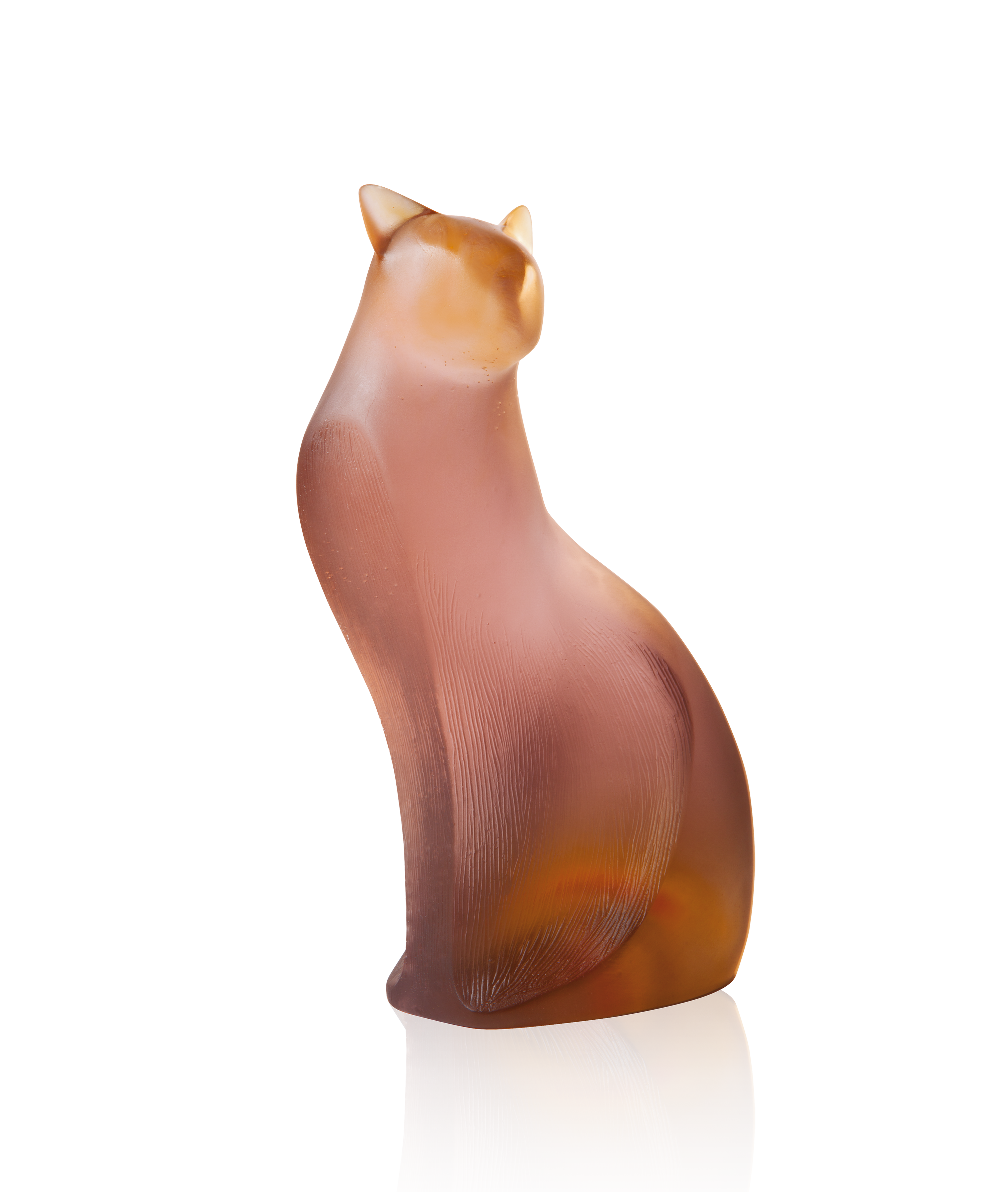 daum-chat-assis-gris-rose-sculpture-xavier-carnoy-375ex image 1