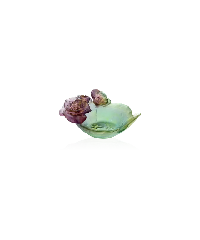 daum-rose-passion-coupelle-verte-et-rose image 1