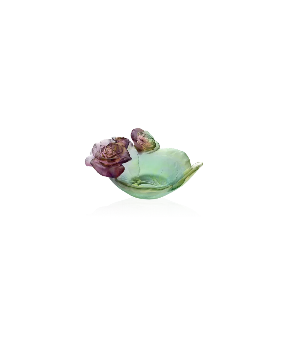 daum-rose-passion-coupelle-verte-et-rose image 1