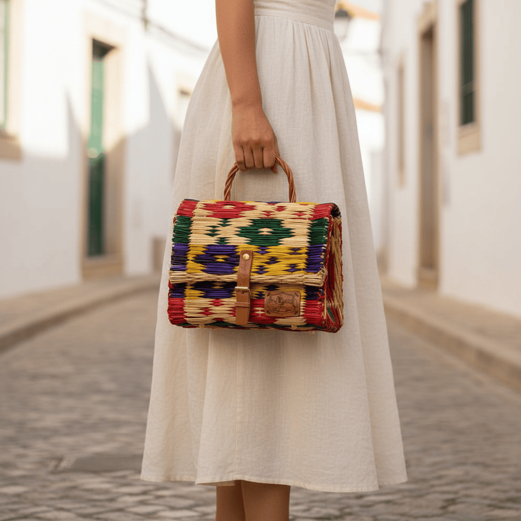 luisa-paix-o-accessoires-du-portugal-sac-cartable-jonc-25cm-multicolore image 2