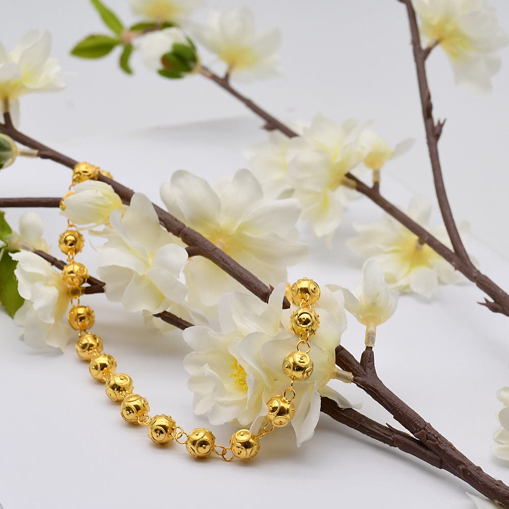 luisa-paix-o-conta-de-viana-bracelet-argent-dor-13-perles image 4