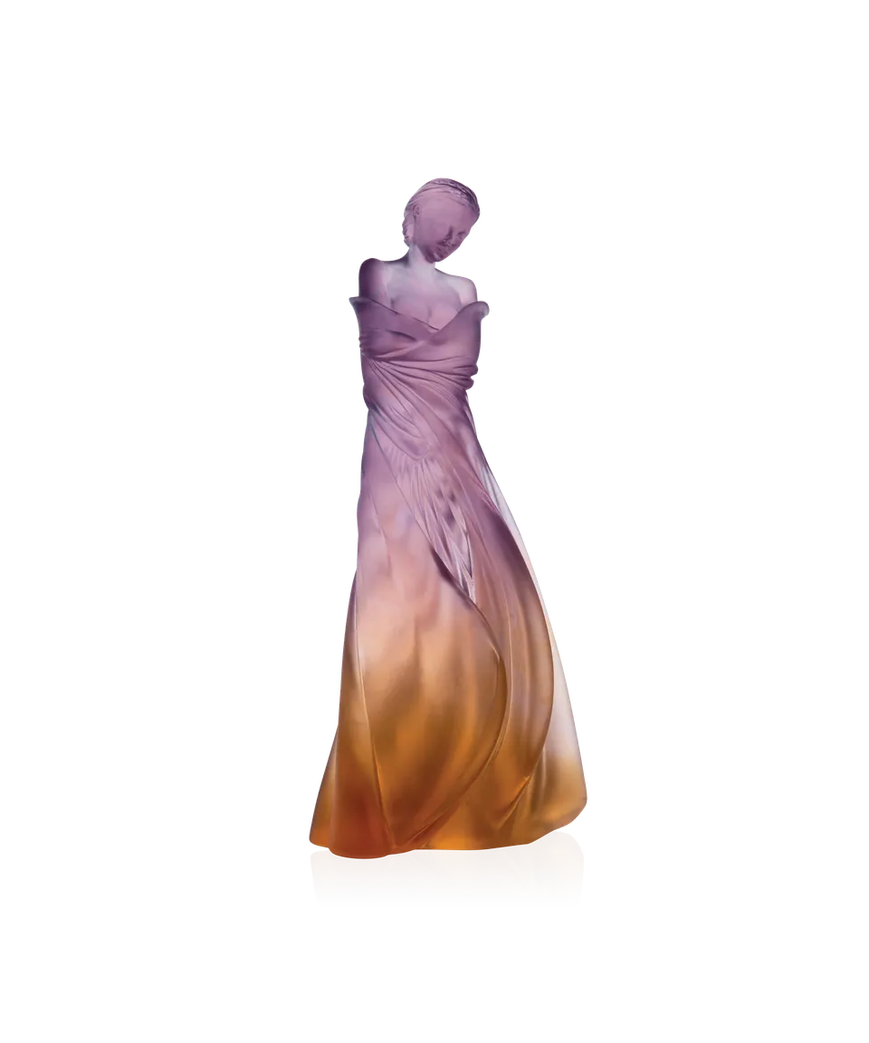 daum-l-hiver-en-soi-sculpture-cristal-ambre-rose image 1