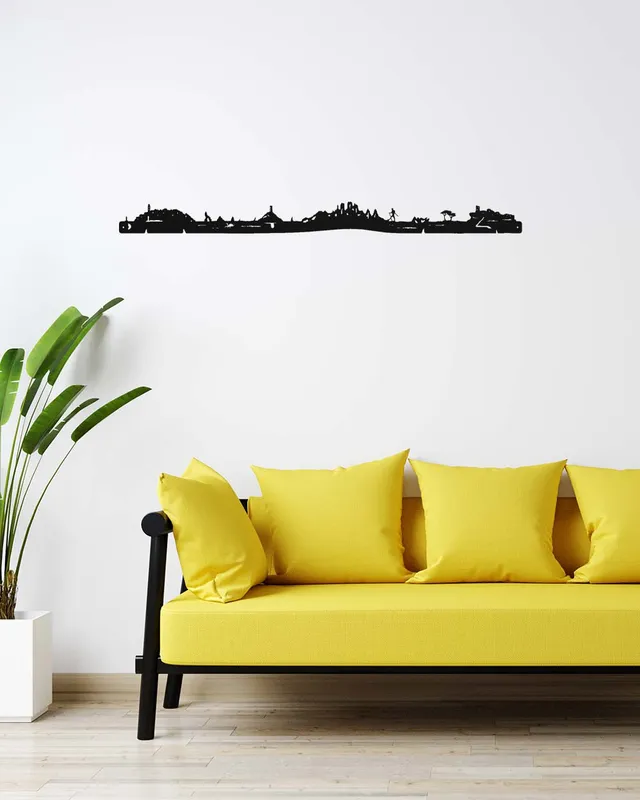 je-suis-art-skylines-france-la-corse-silhouette-m-tal-noir image 1
