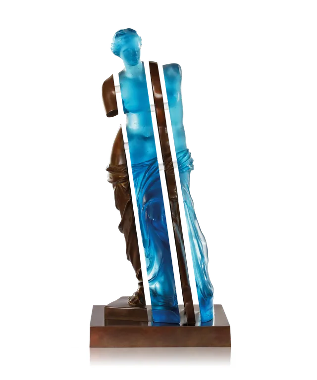 daum-univers-f-minin-l-me-de-v-nus-sculpture-bleue-bronze image 1