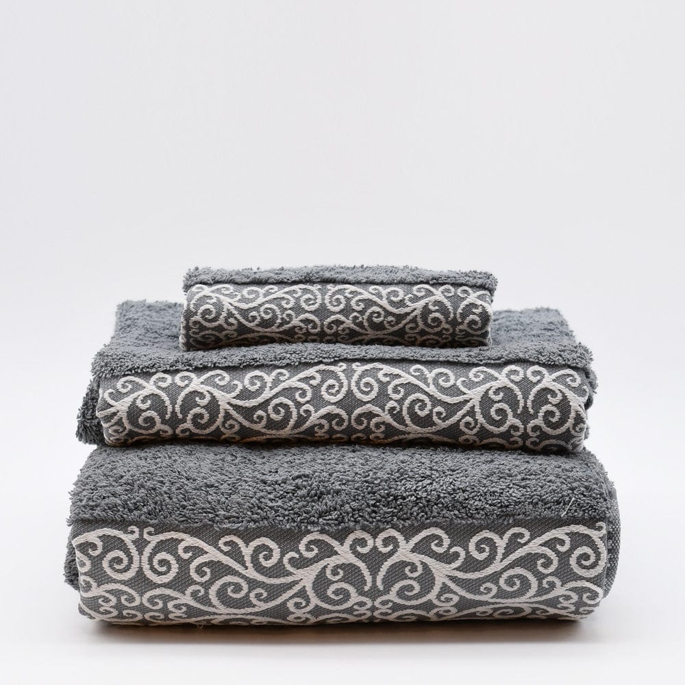 luisa-paix-o-parure-de-bain-3-pi-ces-coton-gris-blanc image 1
