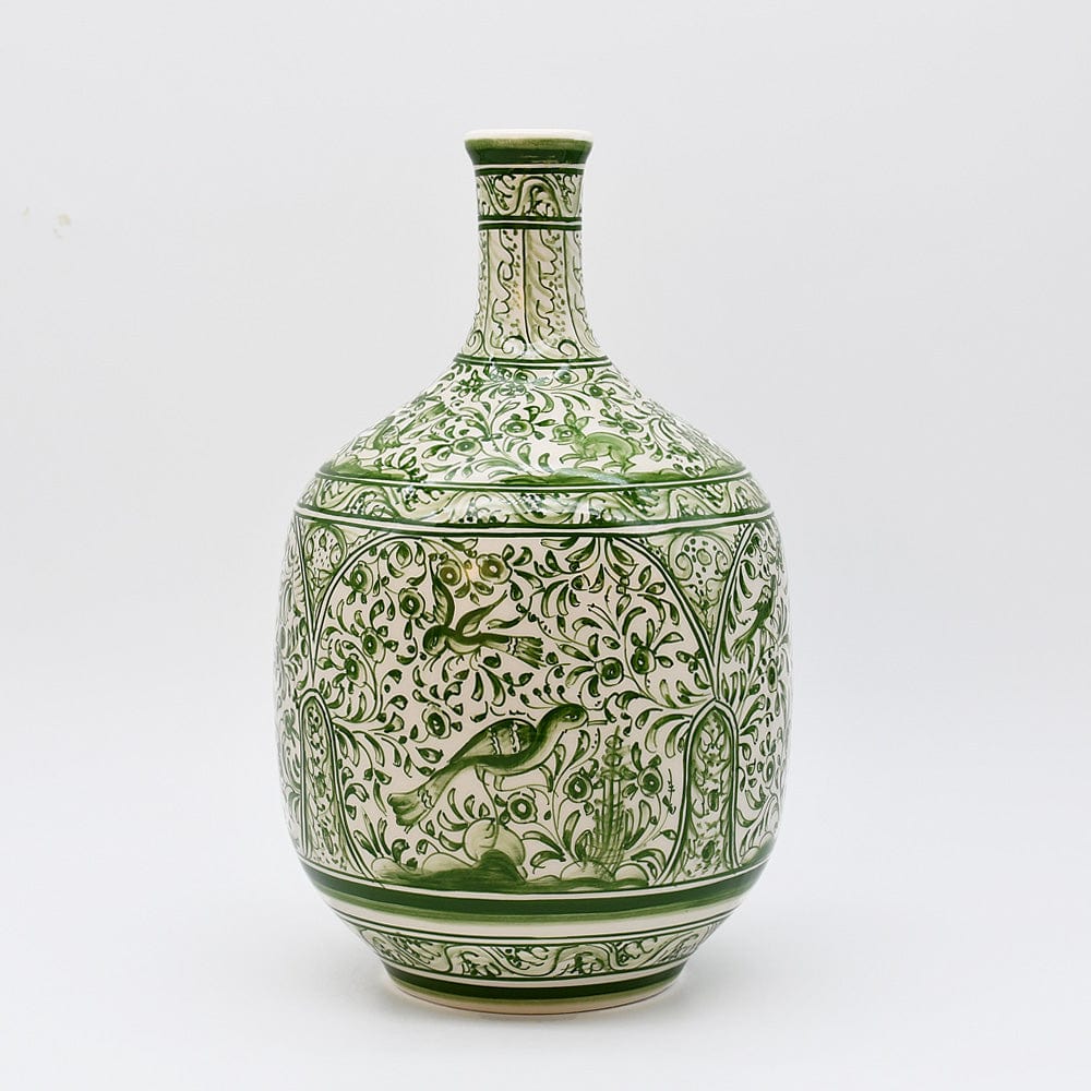 luisa-paix-o-coimbra-amphore-c-ramique-verte-30-cm-pi-ce-unique image 1
