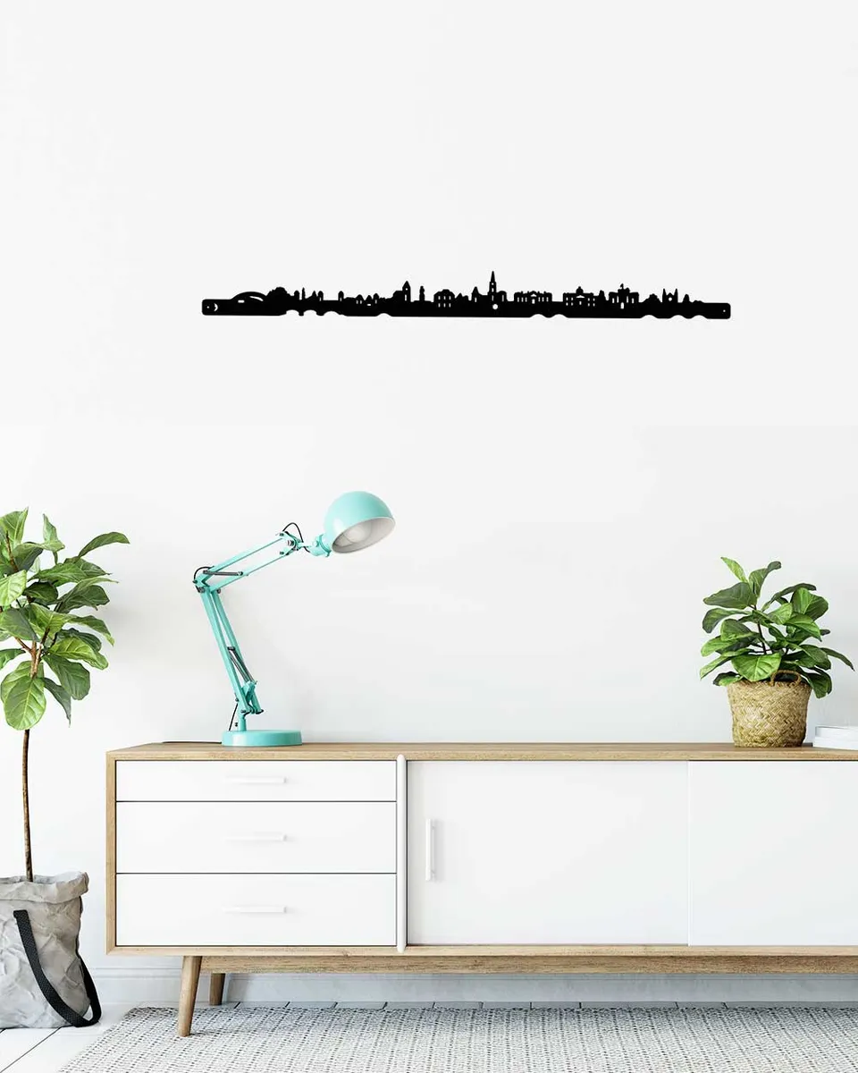 je-suis-art-skylines-france-strasbourg-silhouette-d-coration-murale-m-tal image 1