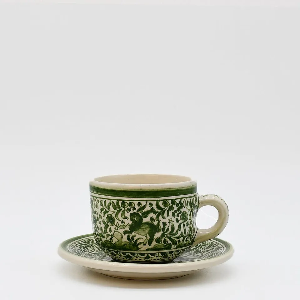 luisa-paix-o-vaisselle-portugaise-tasse-th-coimbra-verte image 1