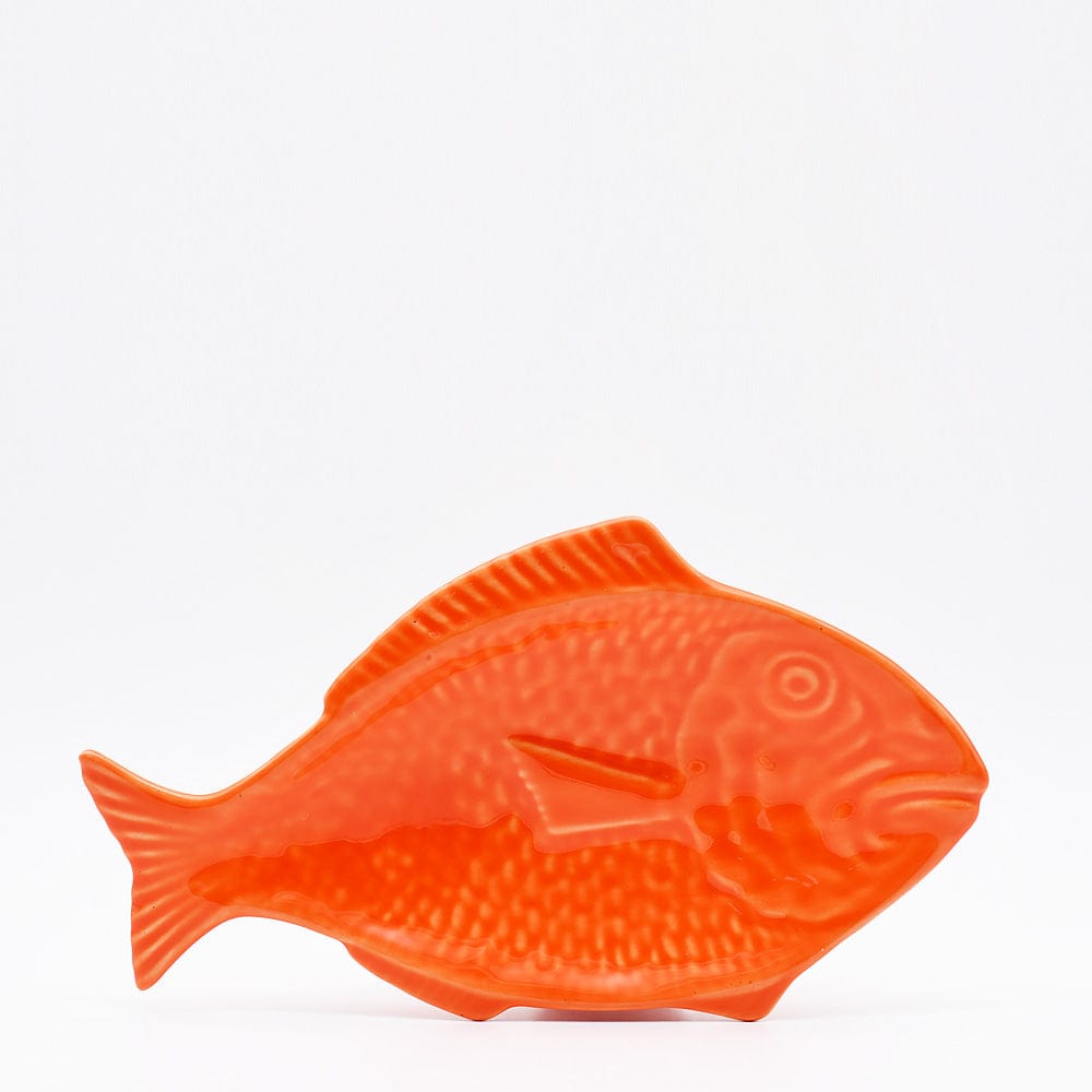luisa-paix-o-plat-poisson-c-ramique-orange-30-cm image 1