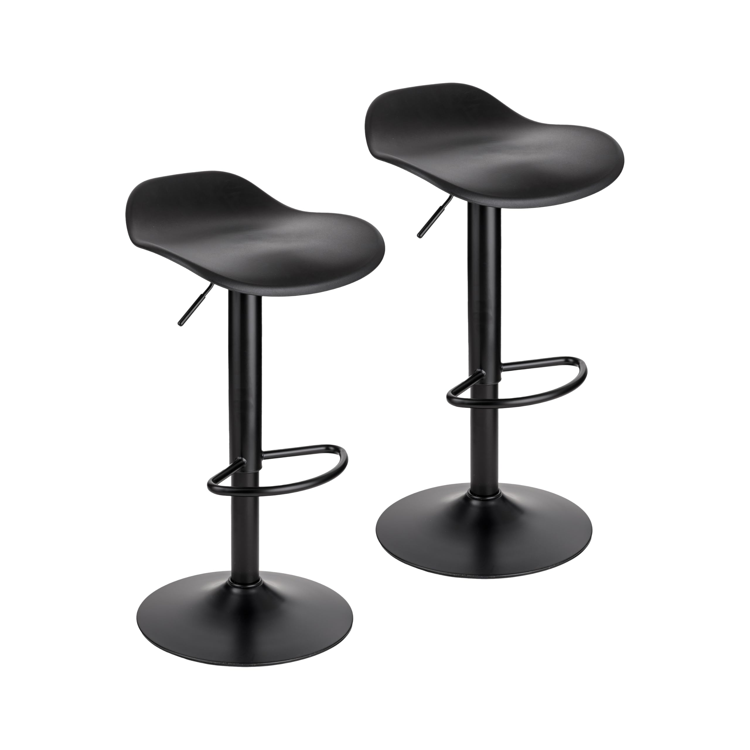 baroni-home-sedie-tabouret-bar-noir-r-glable-64-86-cm image 8