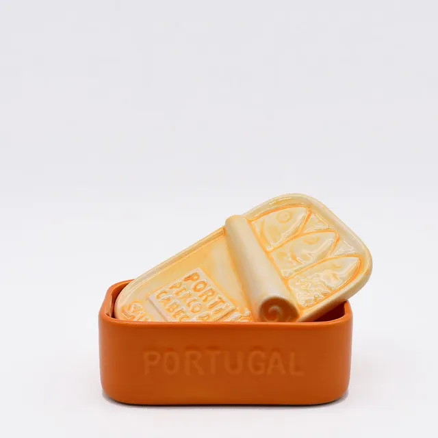 luisa-paix-o-sardinhas-bo-te-c-ramique-orange-13cm image 1