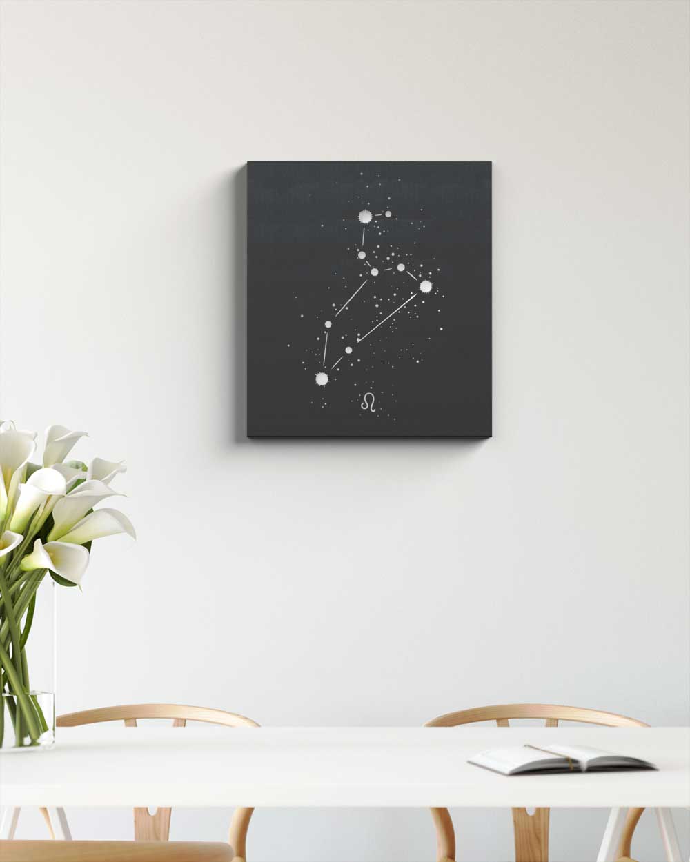 je-suis-art-tableaux-constellation-du-zodiaque-lion-tableau-m-tal image 3