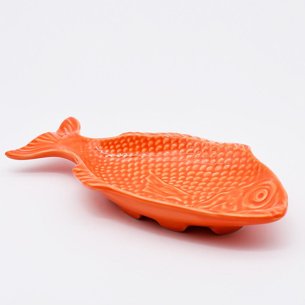 luisa-paix-o-vaisselle-plat-poisson-c-ramique-orange-25-cm image 3