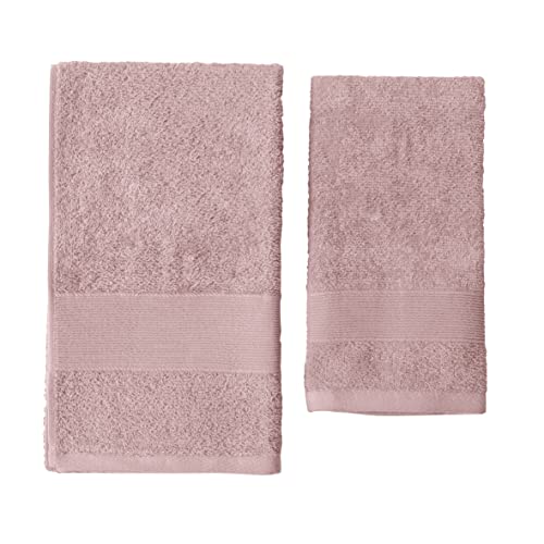 baroni-home-tessile-bagno-lot-2-serviettes-visage-invit-rose-coton image 8