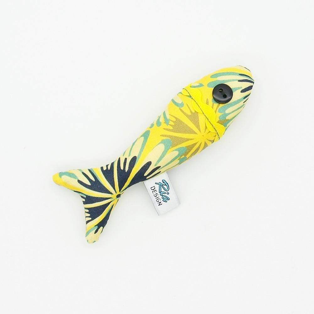 luisa-paix-o-sardinha-magnet-sardine-tissu-jaune-12-cm image 2