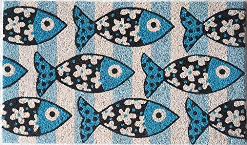 baroni-home-tessile-casa-paillasson-coco-sardines-bleu-70x40-cm image 5