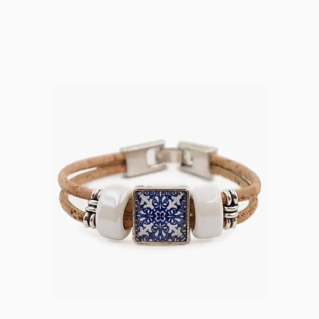 luisa-paix-o-bracelet-li-ge-azulejo-18-5-cm-bleu image 1