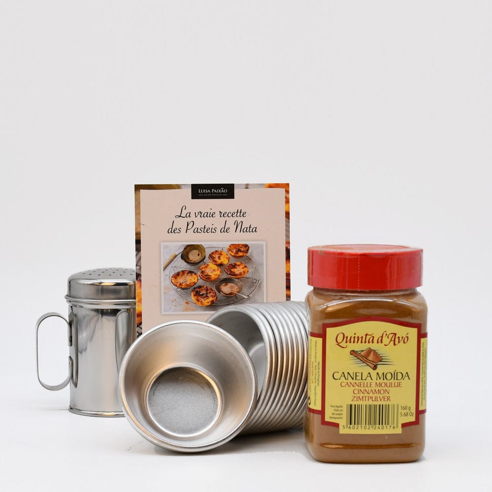 luisa-paix-o-kit-pasteis-de-nata-8-moules-alu-cannelle image 1