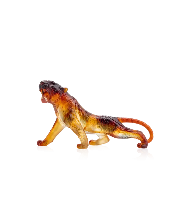 daum-univers-animalier-tigre-du-bengale-sculpture-ambre image 1