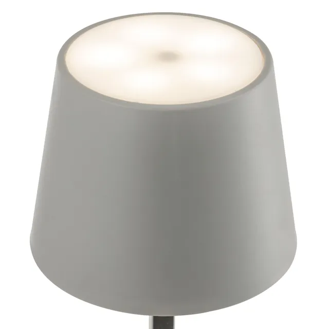 baroni-home-illuminazione-lampe-table-led-grise-11x11x26-cm image 1