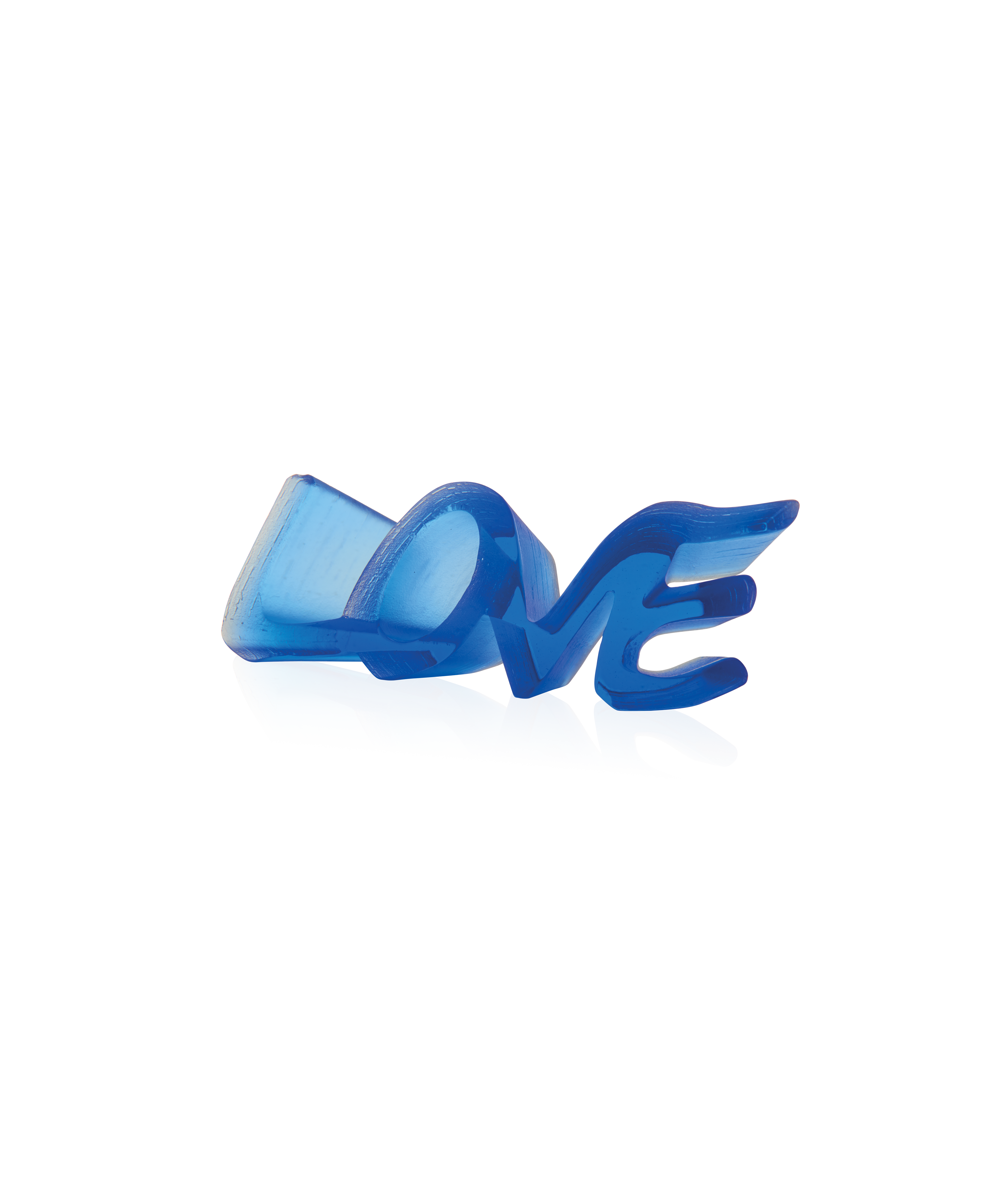 daum-true-love-bleu-objet-d-coration-cristal-bleu image 1