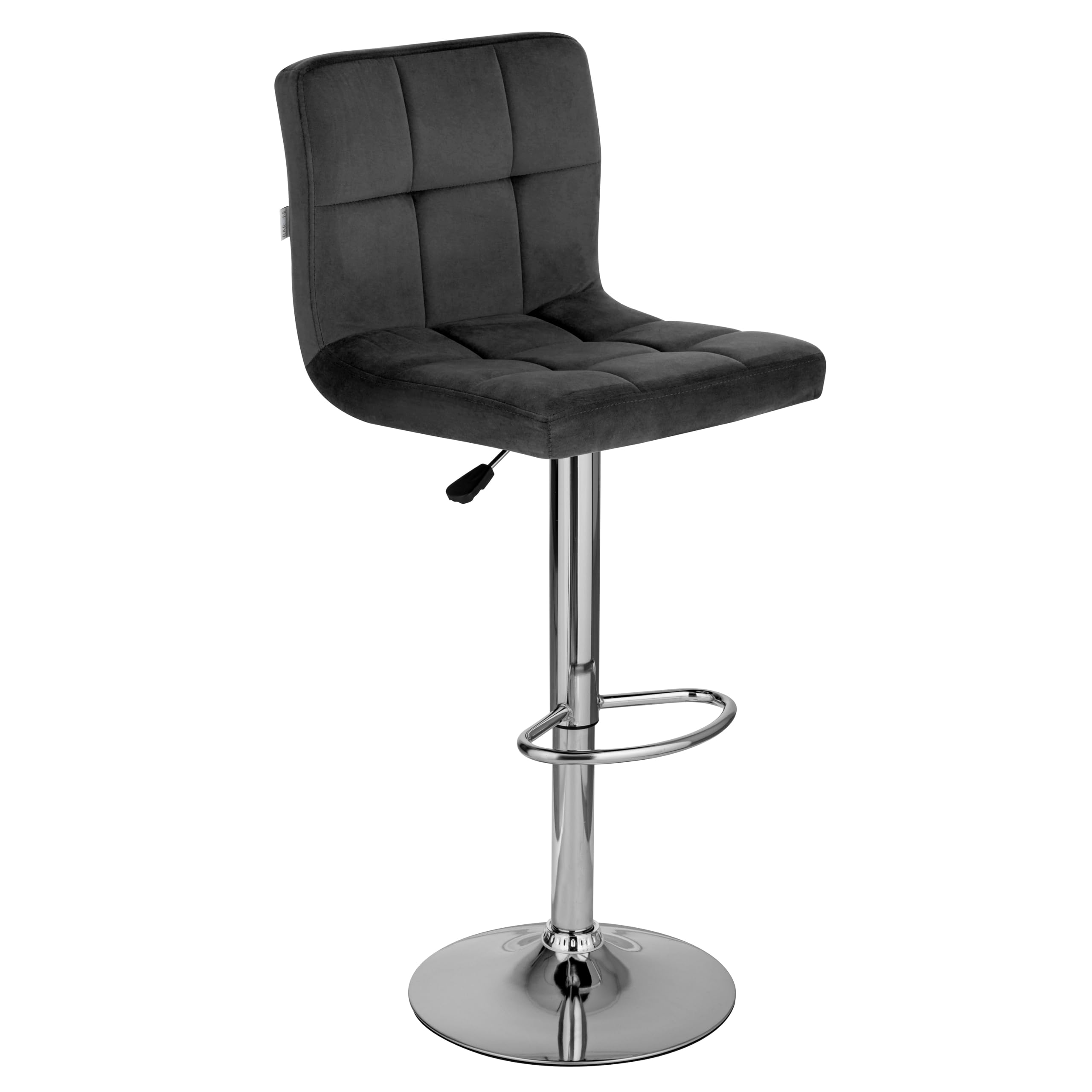 baroni-sedie-tabouret-bar-velours-p-trole-r-glable-lot-2 image 8