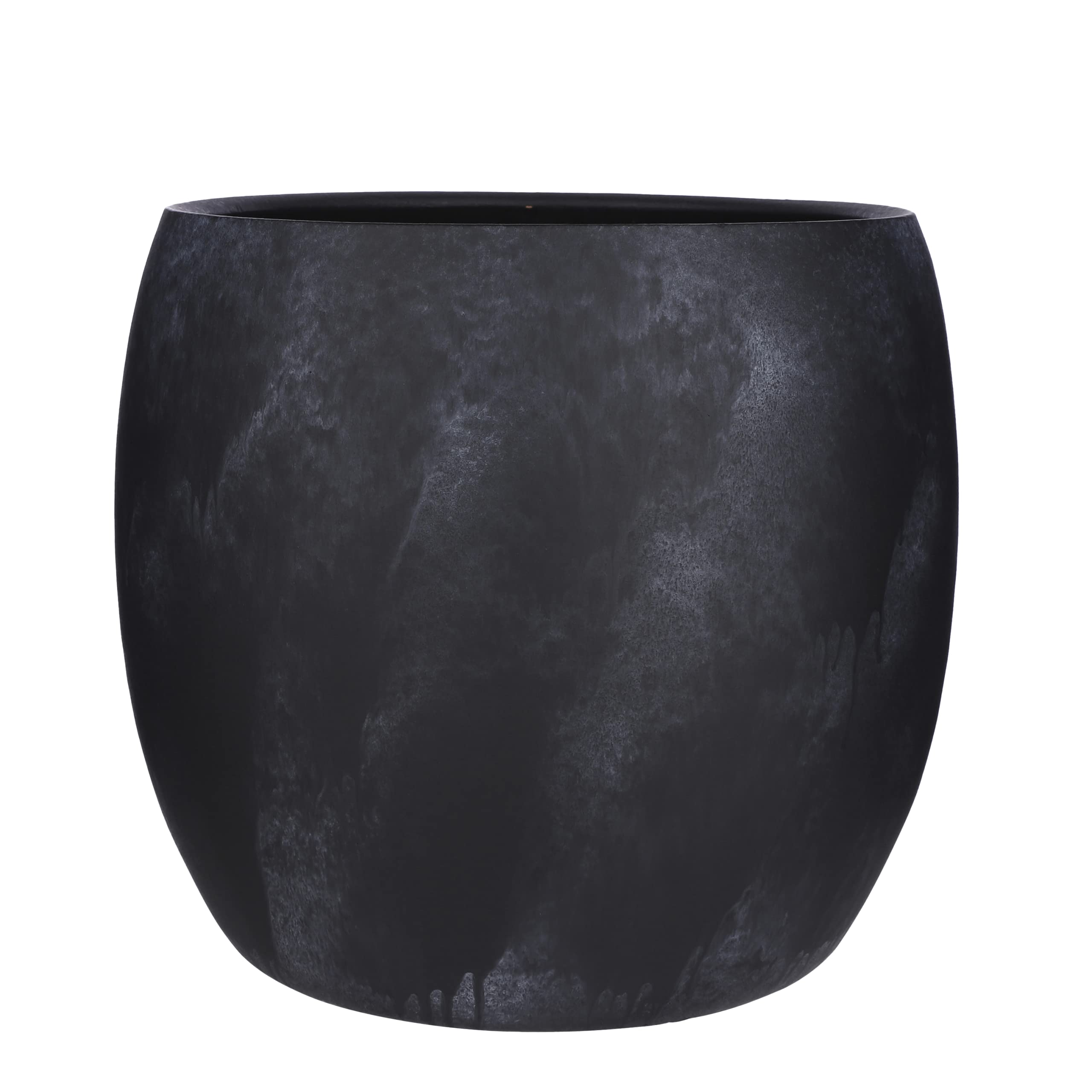 mica-decorations-lester-pot-de-fleurs-terre-cuite-noir-35-cm image 1