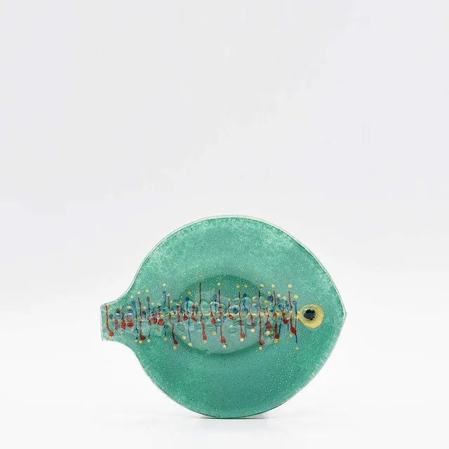 luisa-paix-o-marinha-grande-assiette-verre-19cm-verte image 1